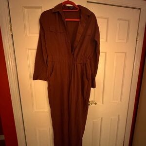 Express Maroon jumpsuit